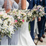 holding flowers